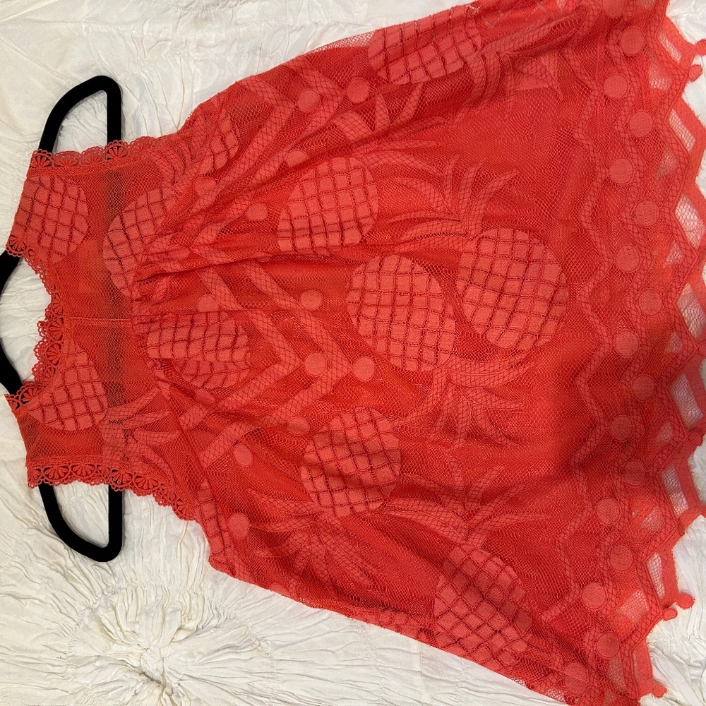 Maeve Anthropologie Lace Pineapple top